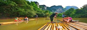 Khao lak bamboo rafting
